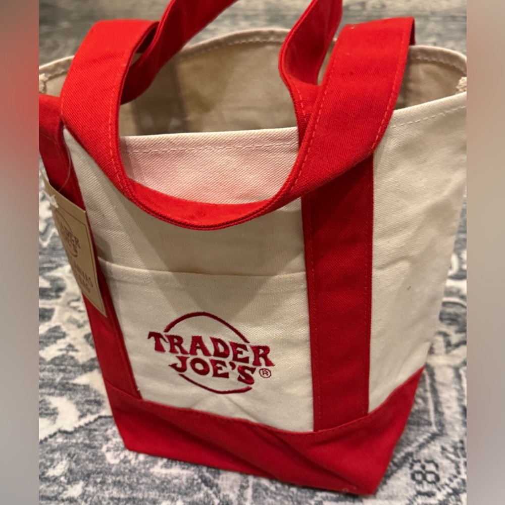 RED Trader Joe’s Mini Tote NWT